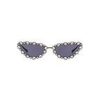 Saphira |Rhinestone Cat-Eye Metal Sunglasses