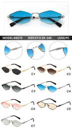 Tortoise |Classic Cat-Eye Metal Sunglasses