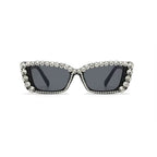 Citrina |Rhinestone Rectangle PC Sunglasses