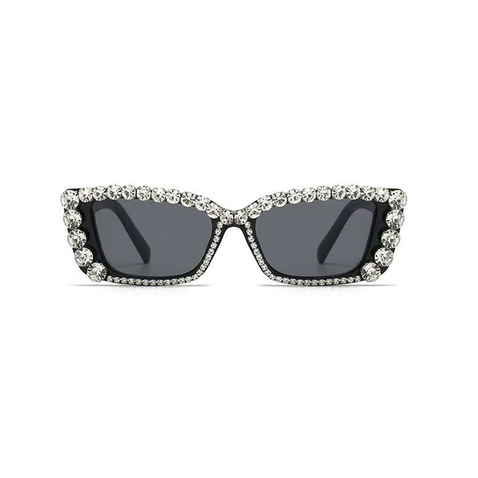 Citrina |Rhinestone Rectangle PC Sunglasses