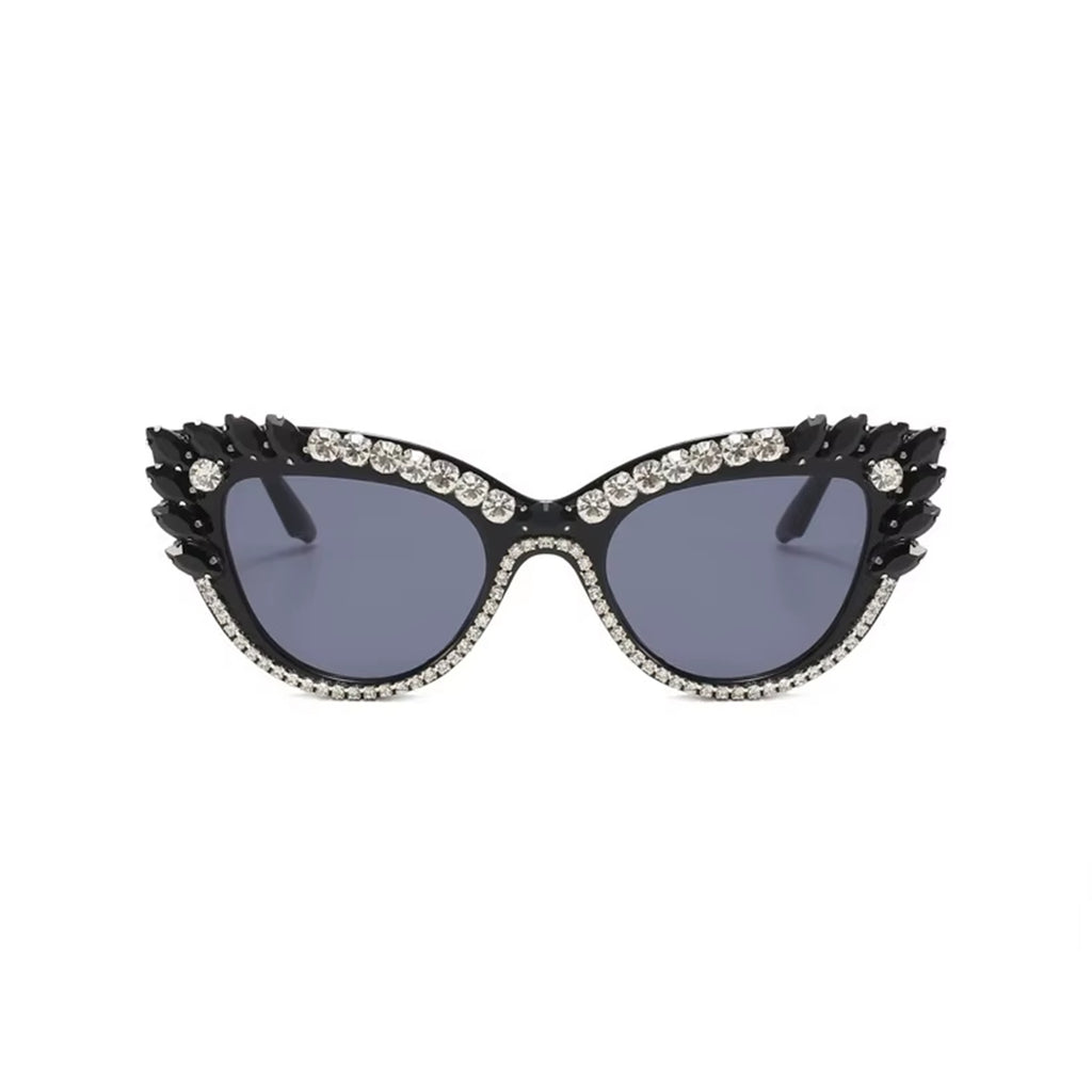 Garnexa |Rhinestone Cat-Eye PC Sunglasses