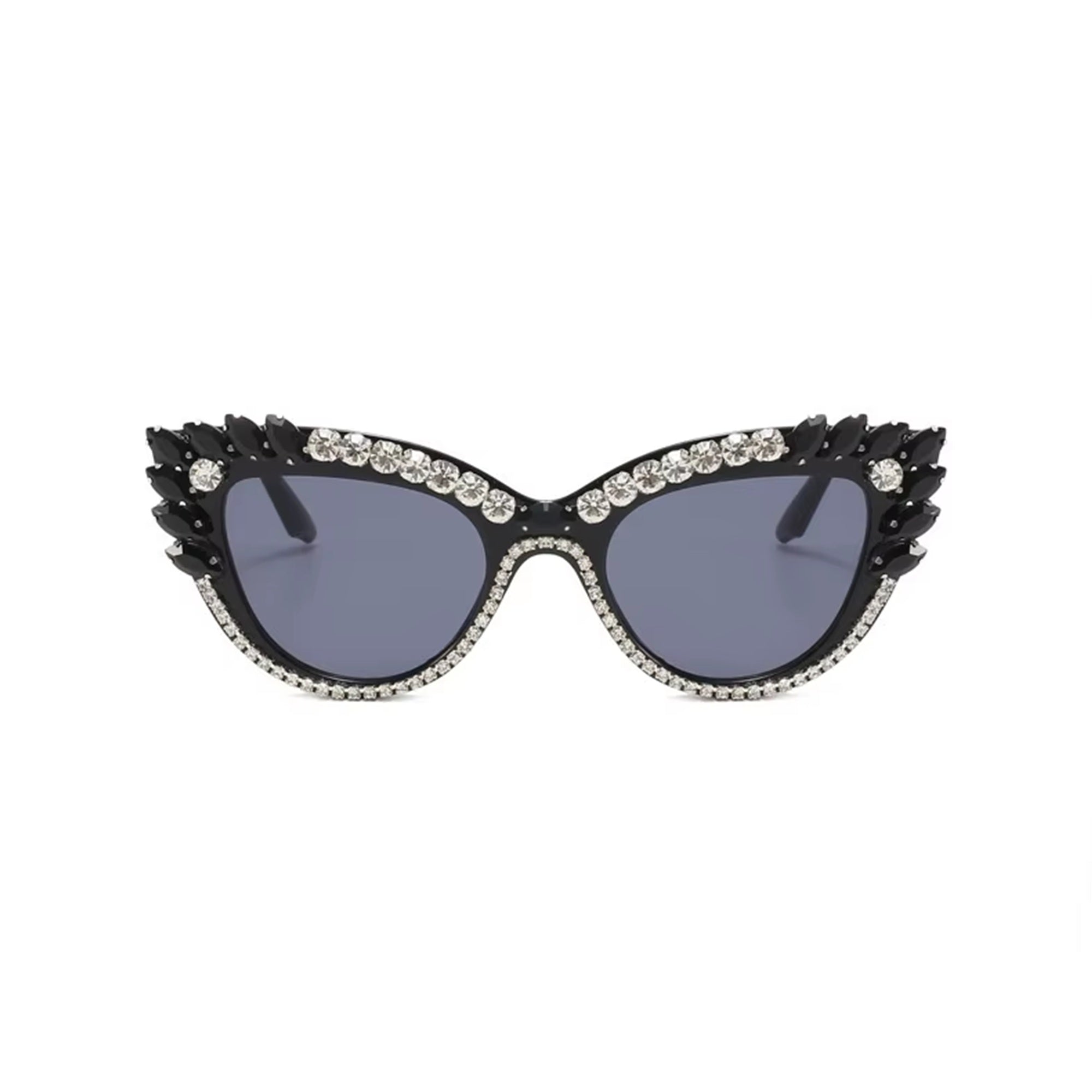 Garnexa |Rhinestone Cat-Eye PC Sunglasses