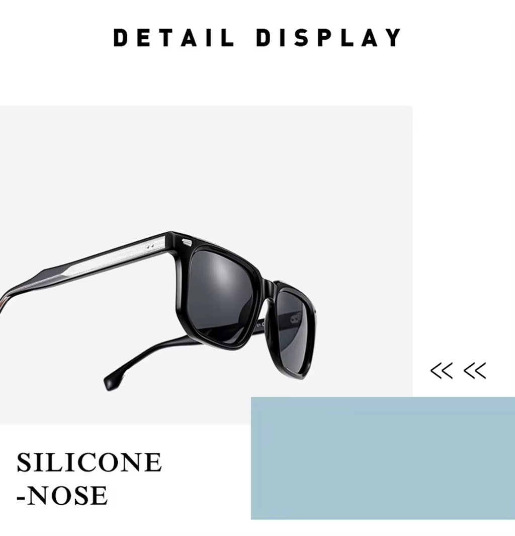 The Magnate |Classic Square Acetate Sunglasses