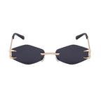 Flux |Futuristic Hexagonal Metal Sunglasses