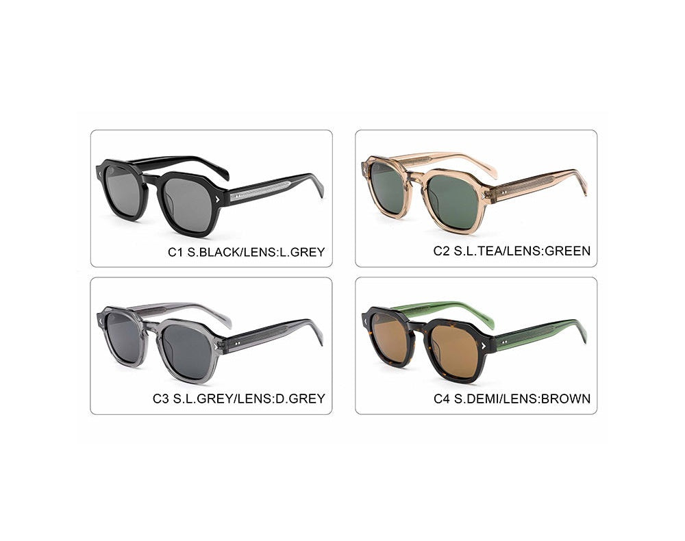 Granite |Classic Square Acetate Sunglasses