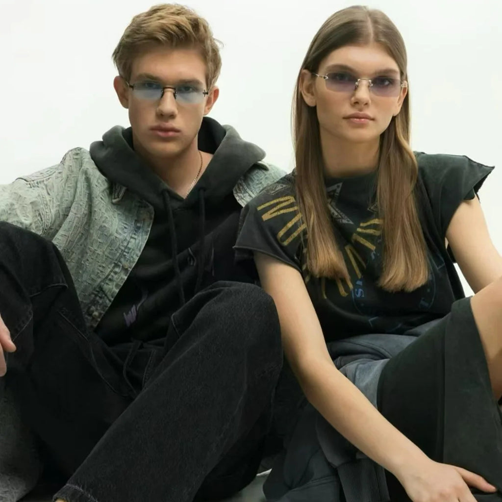 The Novelist |Classic Rectangle Metal Sunglasses
