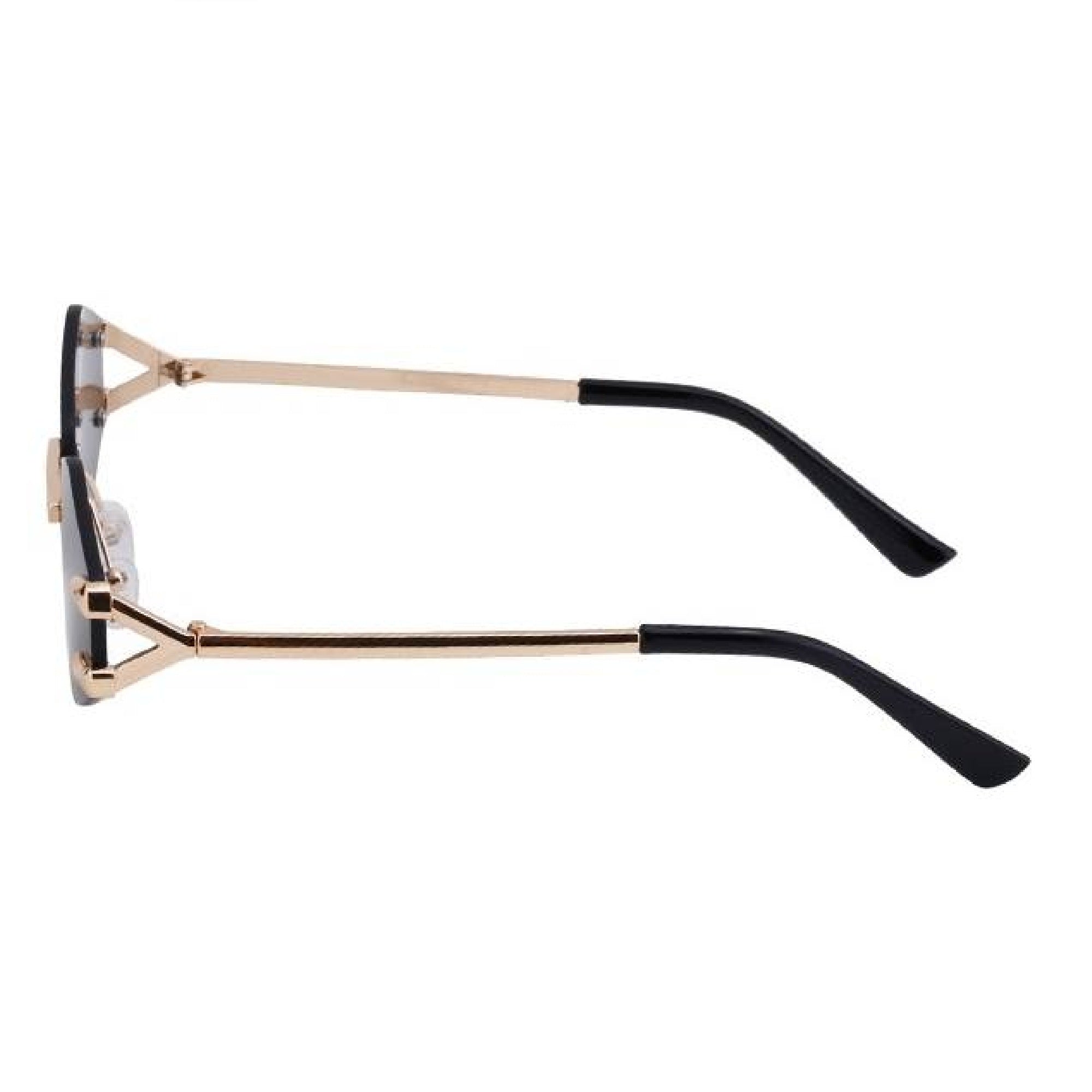 Flux |Futuristic Hexagonal Metal Sunglasses