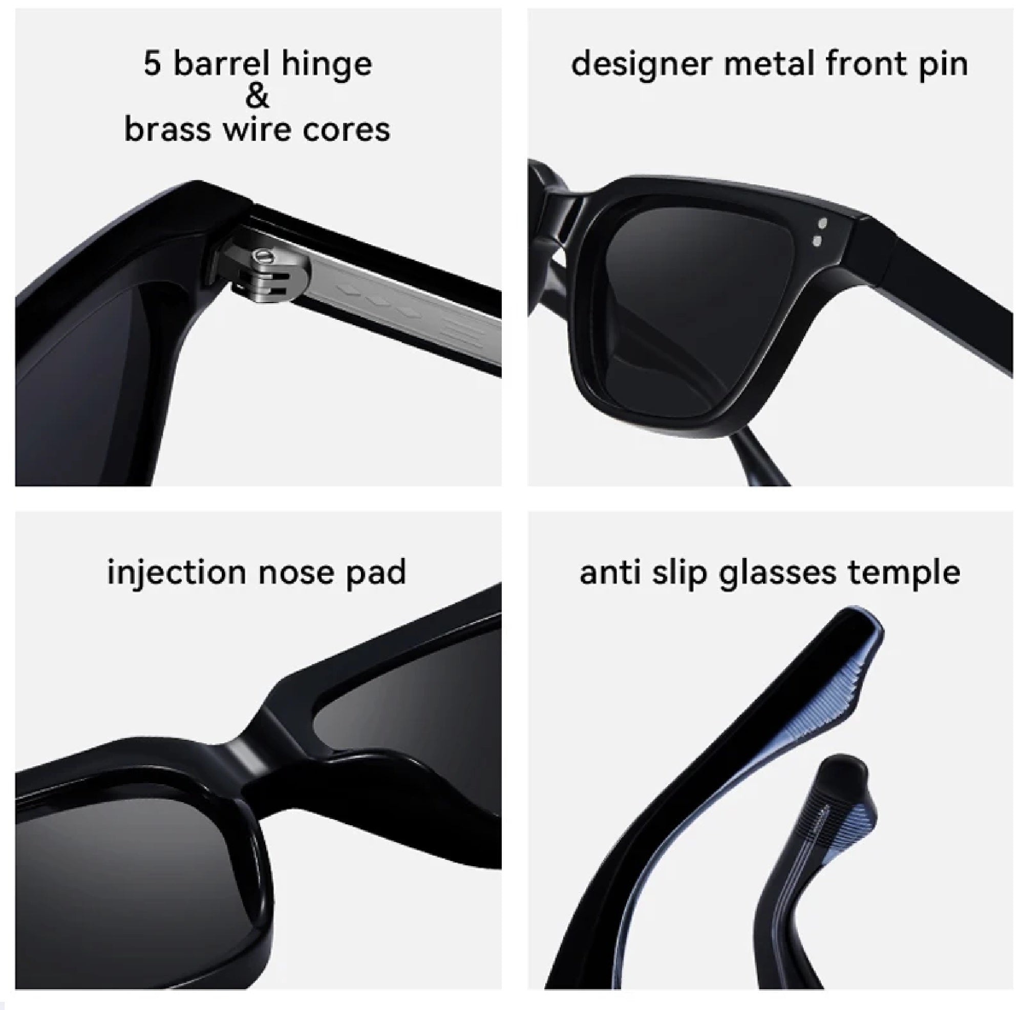 Davenport |Classic Square PC Sunglasses