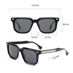 The Magnate |Classic Square Acetate Sunglasses