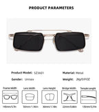 Equinox |Fashion Rectangle Metal Sunglasses