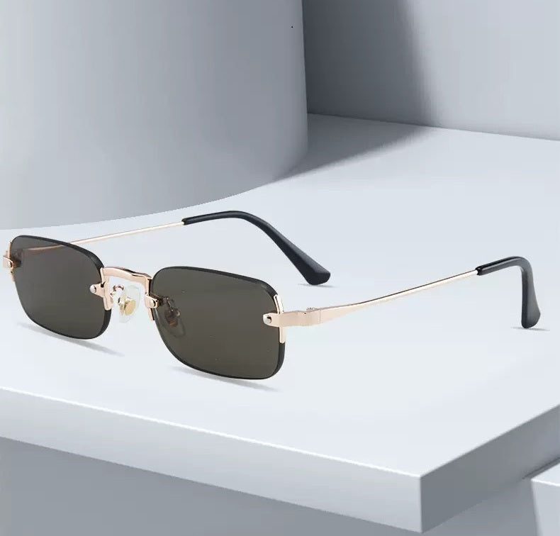 The Novelist |Classic Rectangle Metal Sunglasses