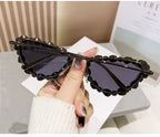 Saphira |Rhinestone Cat-Eye Metal Sunglasses