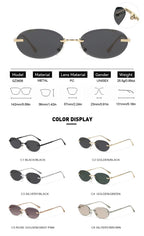Jasper |Classic Oval Metal Sunglasses