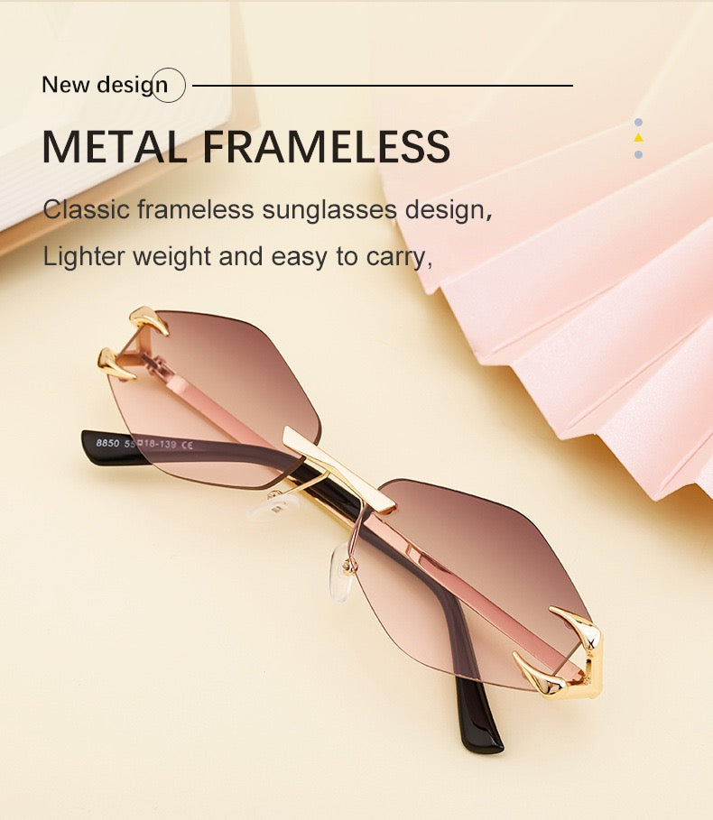 Flux |Futuristic Hexagonal Metal Sunglasses