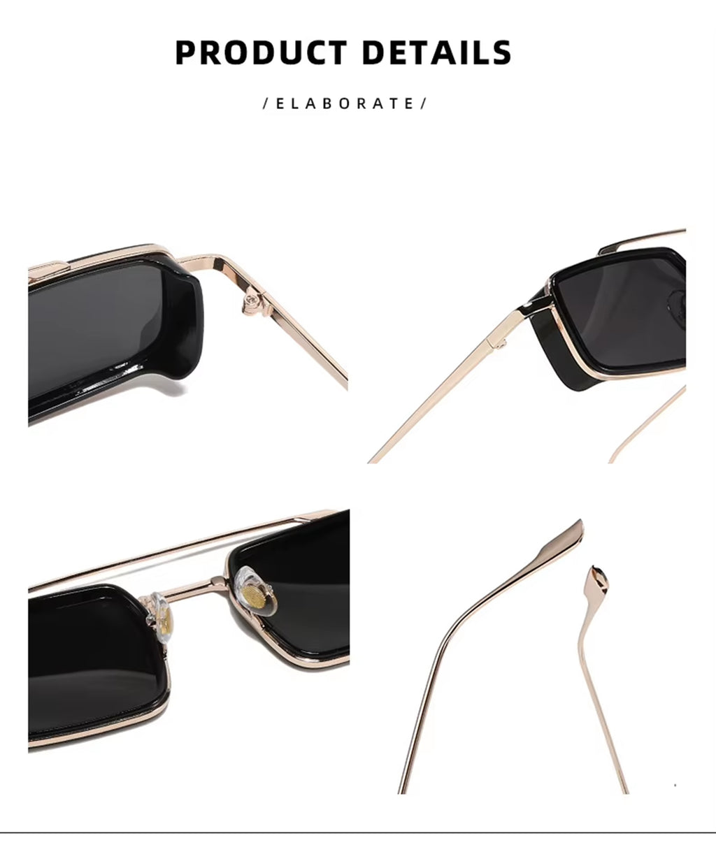 Equinox |Fashion Rectangle Metal Sunglasses