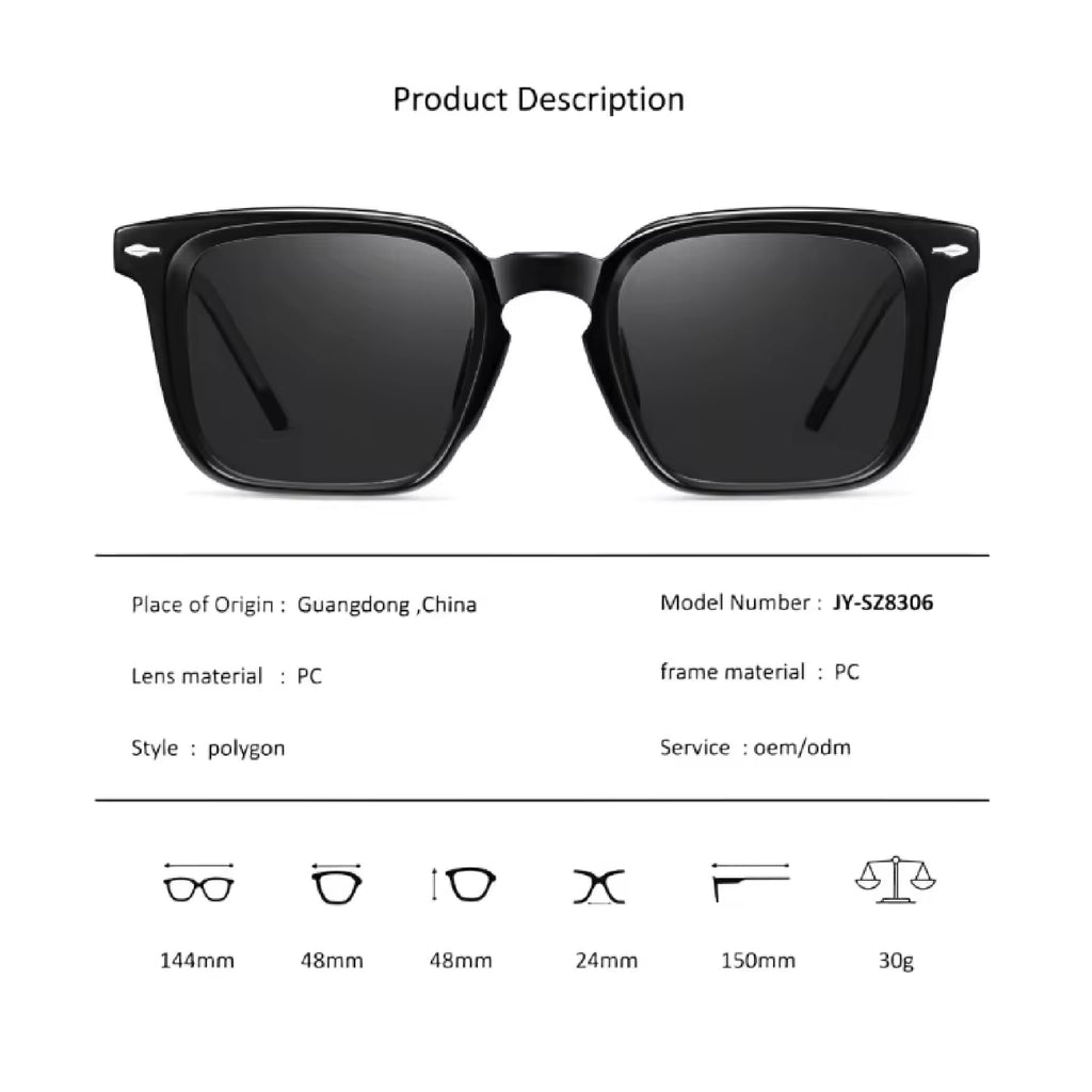 The Pioneer |Classic Square PC Sunglasses