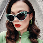 Garnexa |Rhinestone Cat-Eye PC Sunglasses