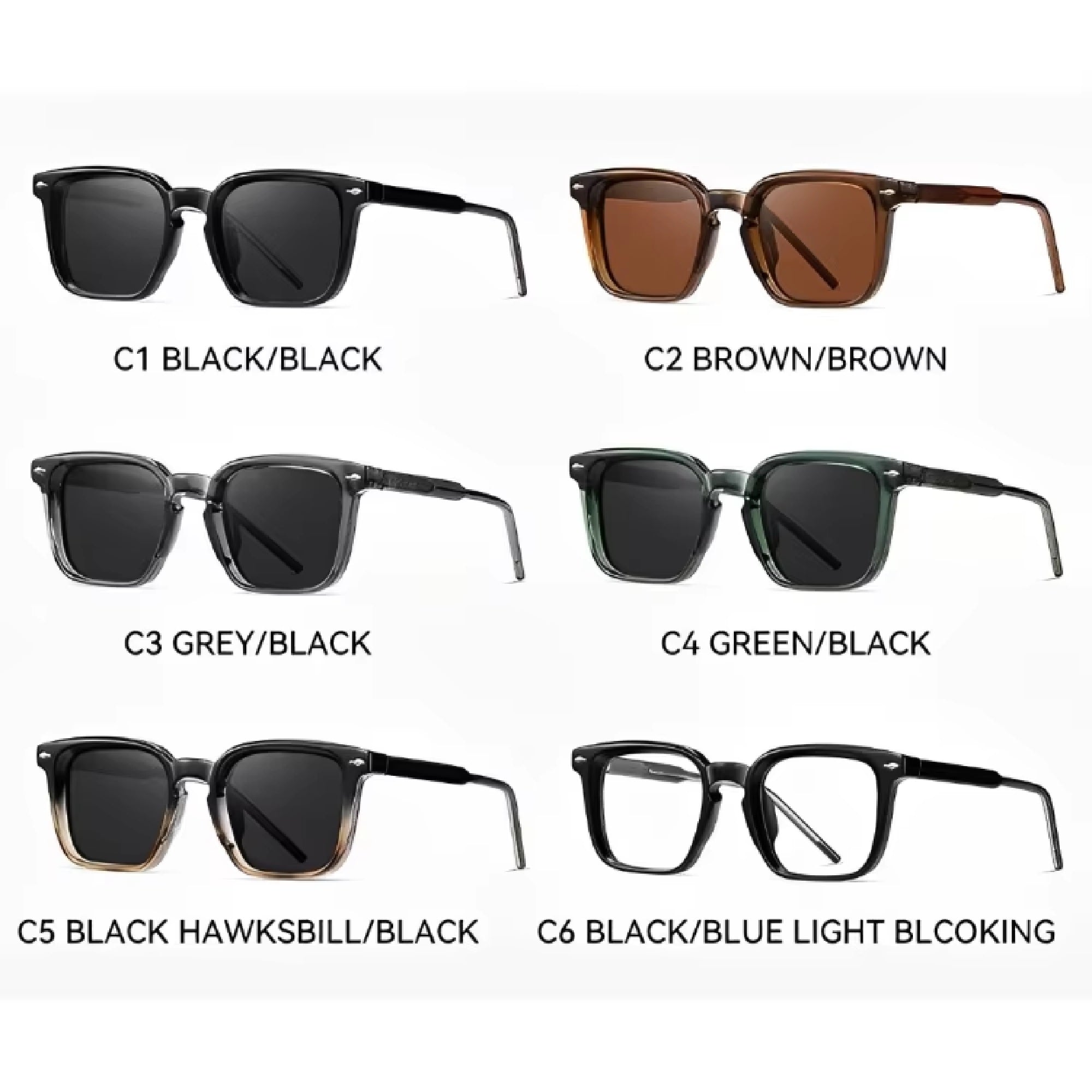 The Pioneer |Classic Square PC Sunglasses