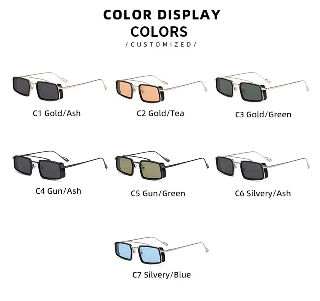 Equinox |Fashion Rectangle Metal Sunglasses