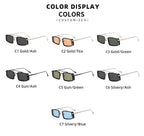 Equinox |Fashion Rectangle Metal Sunglasses