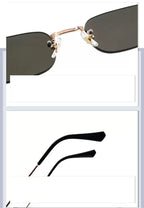 The Novelist |Classic Rectangle Metal Sunglasses