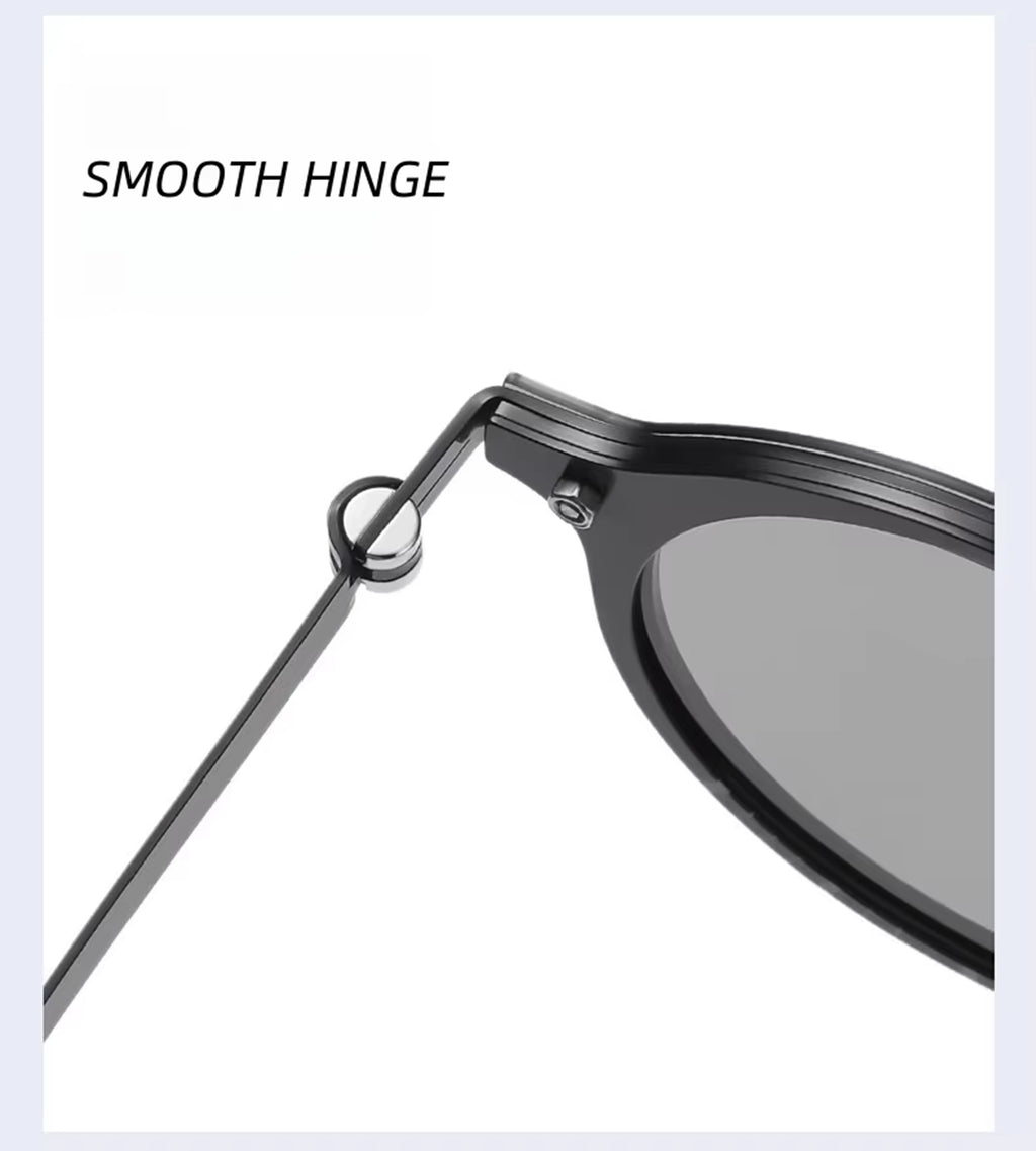 Carnaby |Adjustable Tint Round Metal Sunglasses