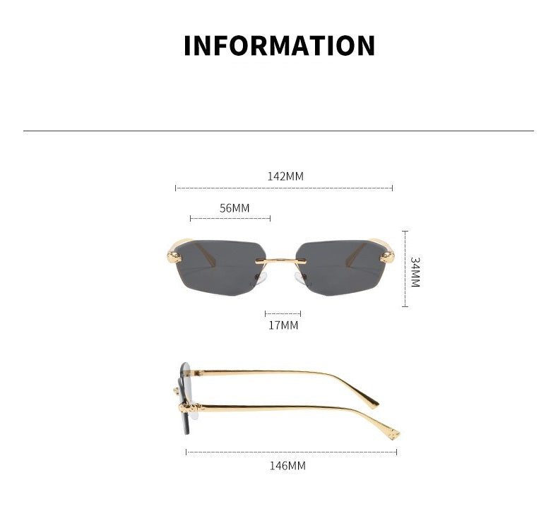 The Craftsman |Classic Rectangle Metal Sunglasses