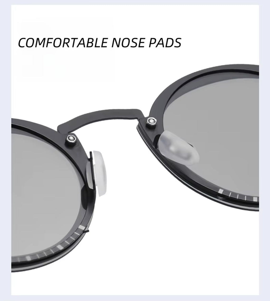 Carnaby |Adjustable Tint Round Metal Sunglasses