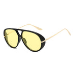 Zayden | Classic Oversized Aviator Metal & PC Sunglasses