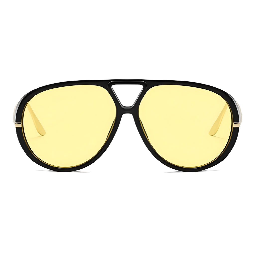 Zayden | Classic Oversized Aviator Metal & PC Sunglasses