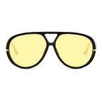 Zayden | Classic Oversized Aviator Metal & PC Sunglasses
