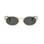 Continuum |Classic Oval Metal Sunglasses