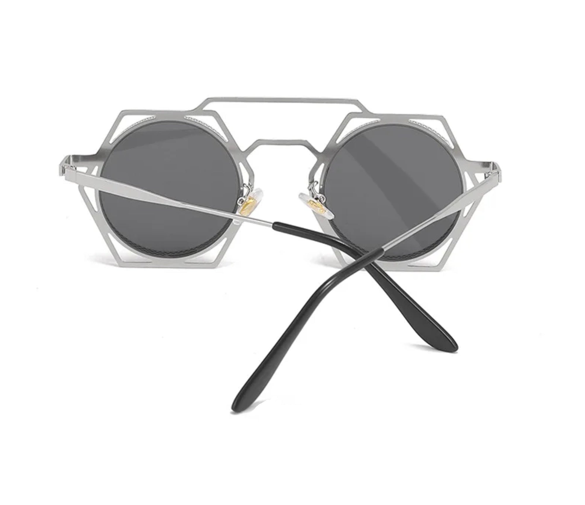 Phaedra |Retro Vintage Round/Hexagonal PC Sunglasses