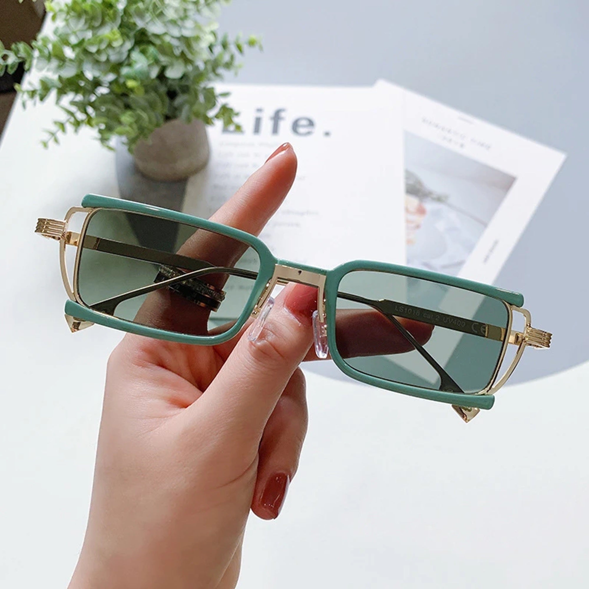 The Outlier |Retro Vintage Rectangle PC Sunglasses