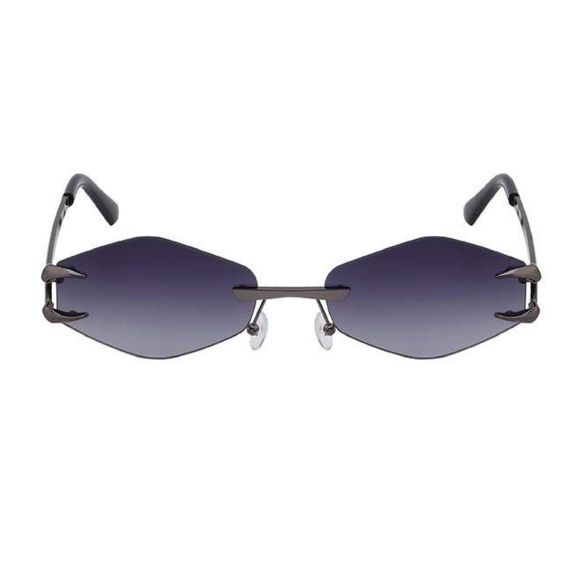 Flux |Futuristic Hexagonal Metal Sunglasses