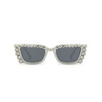 Citrina |Rhinestone Rectangle PC Sunglasses
