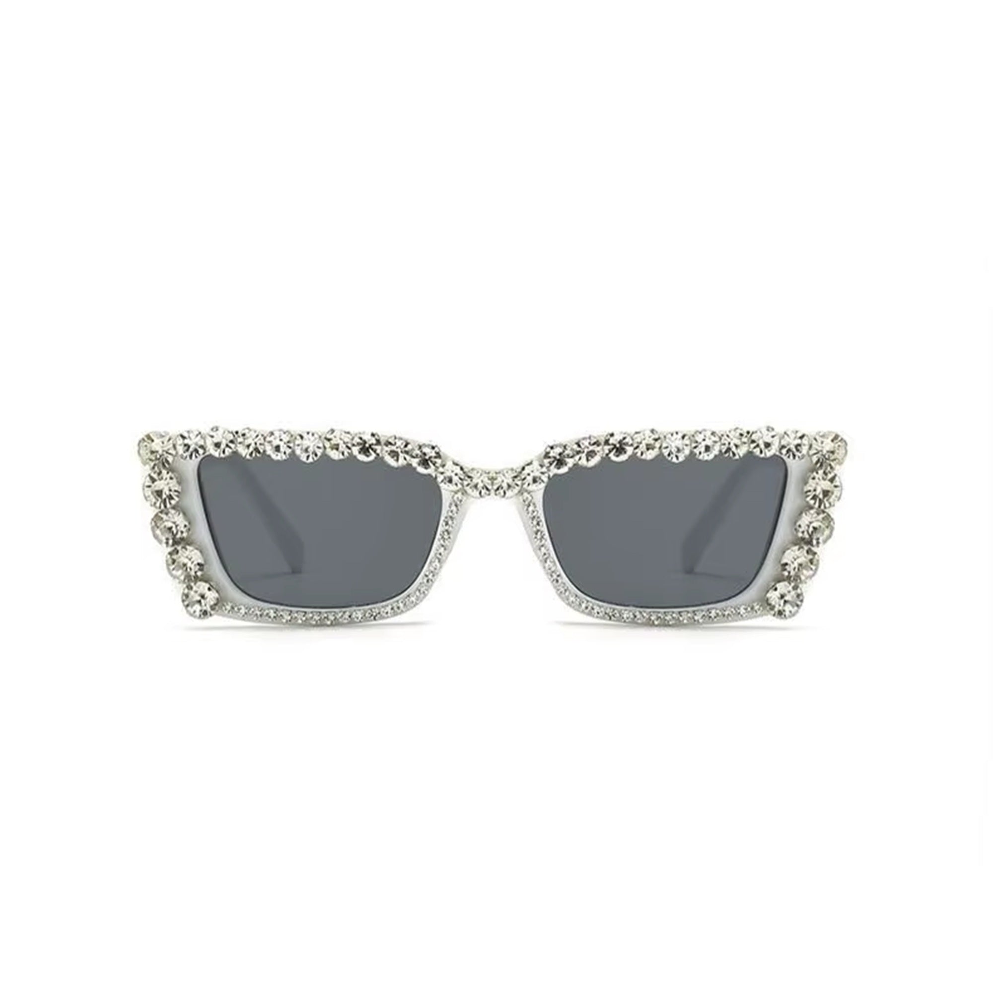 Citrina |Rhinestone Rectangle PC Sunglasses