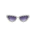 Saphira |Rhinestone Cat-Eye Metal Sunglasses