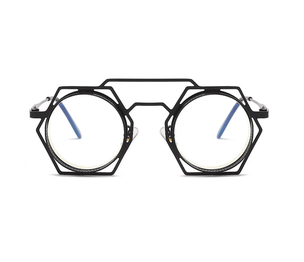 Phaedra |Retro Vintage Round/Hexagonal PC Sunglasses