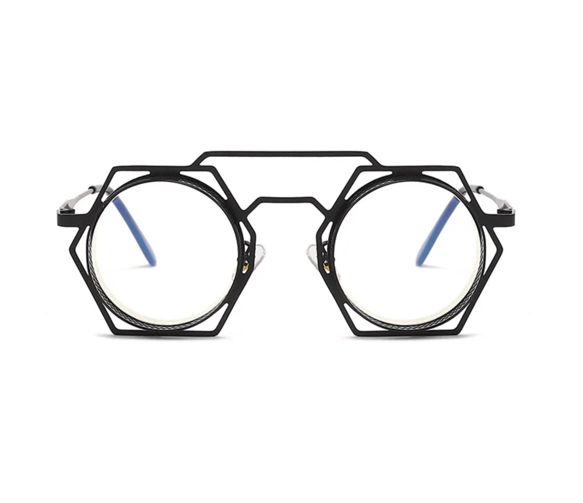 Phaedra |Retro Vintage Round/Hexagonal PC Sunglasses