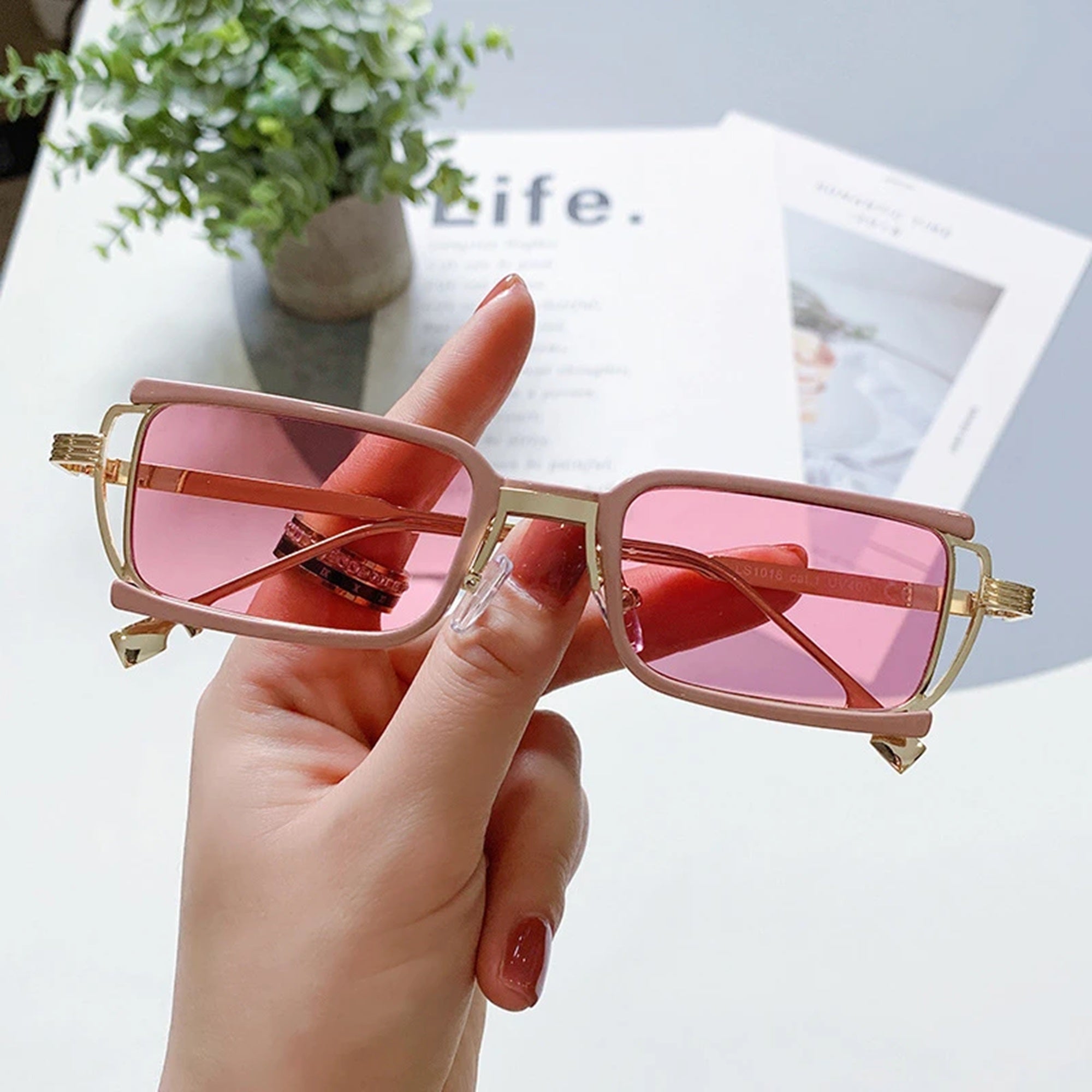 The Outlier |Retro Vintage Rectangle PC Sunglasses