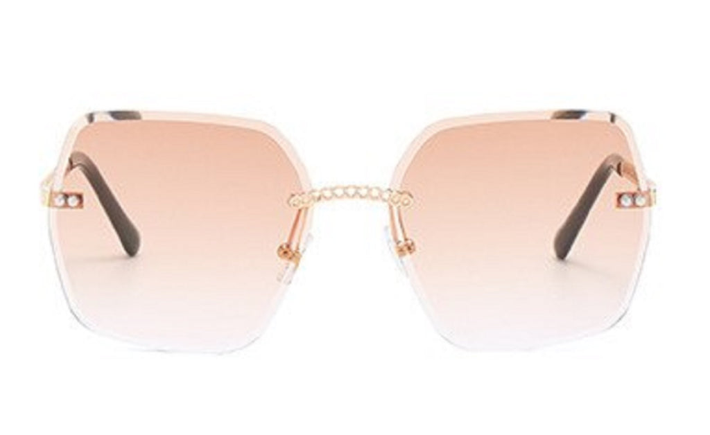 Travertine |Oversized Square PC Sunglasses