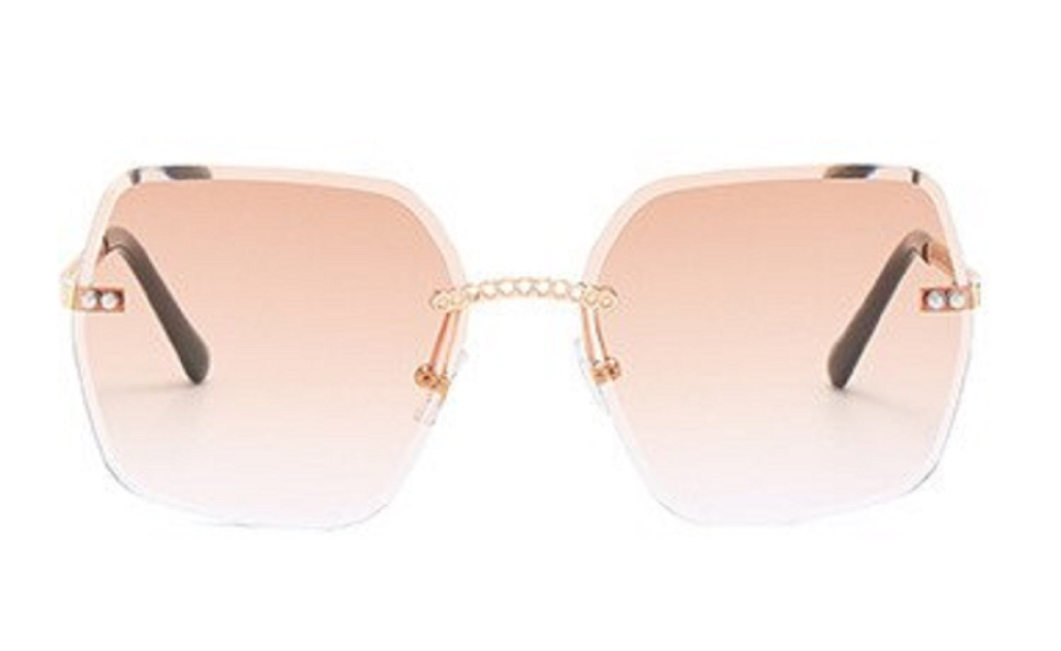 Travertine |Oversized Square PC Sunglasses