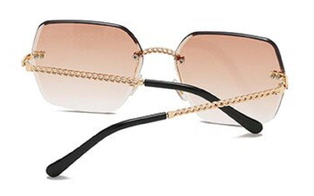 Travertine |Oversized Square PC Sunglasses