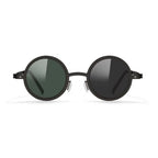 Citrine |Adjustable Tint Round Metal Sunglasses