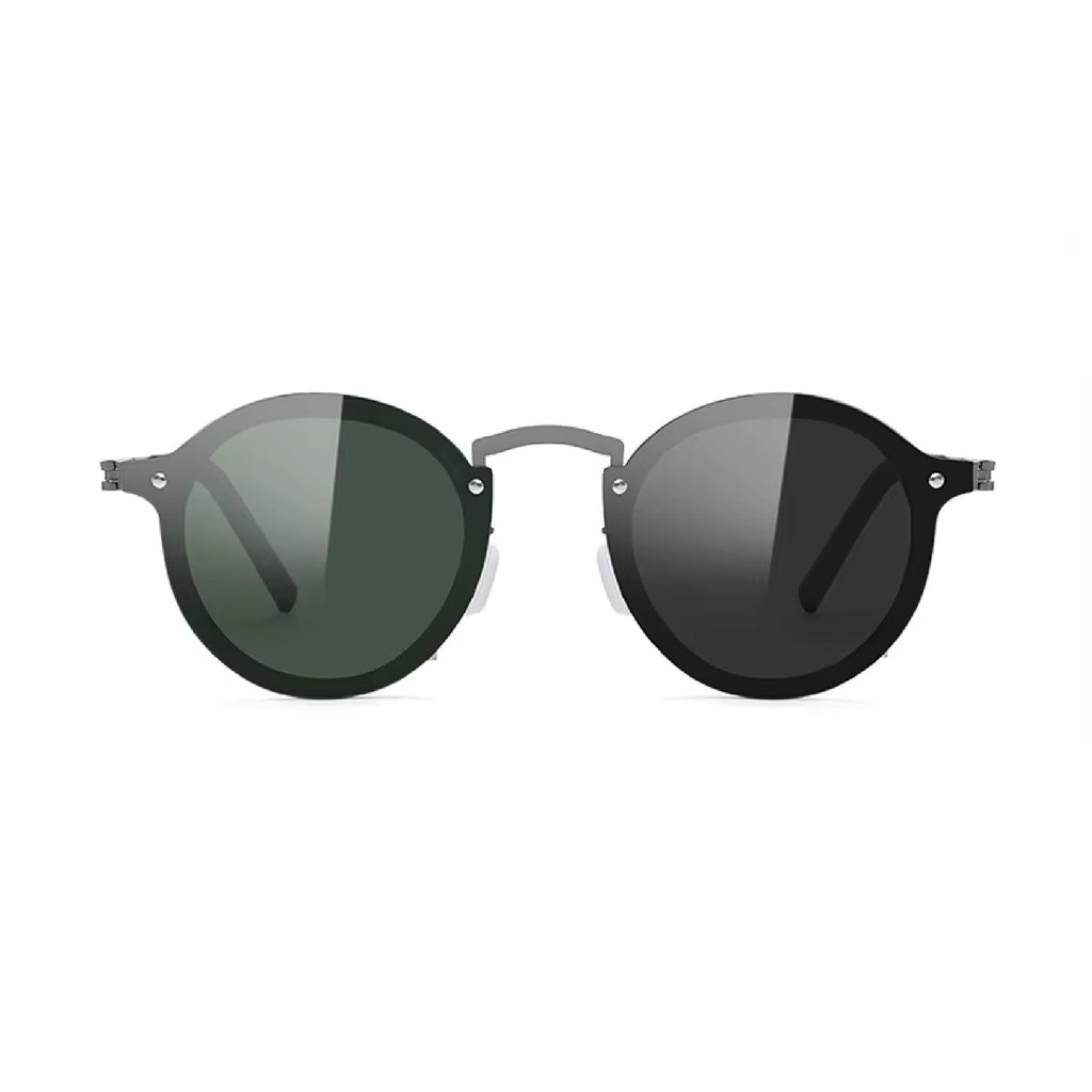 Carnaby |Adjustable Tint Round Metal Sunglasses