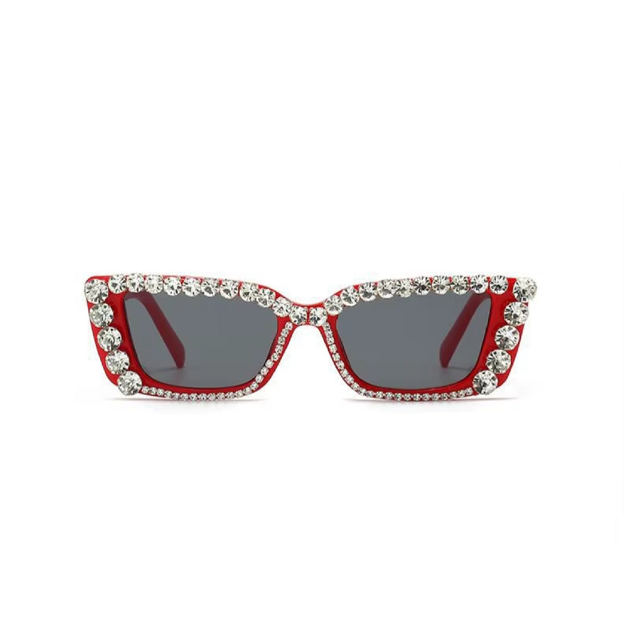 Citrina |Rhinestone Rectangle PC Sunglasses