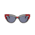 Garnexa |Rhinestone Cat-Eye PC Sunglasses