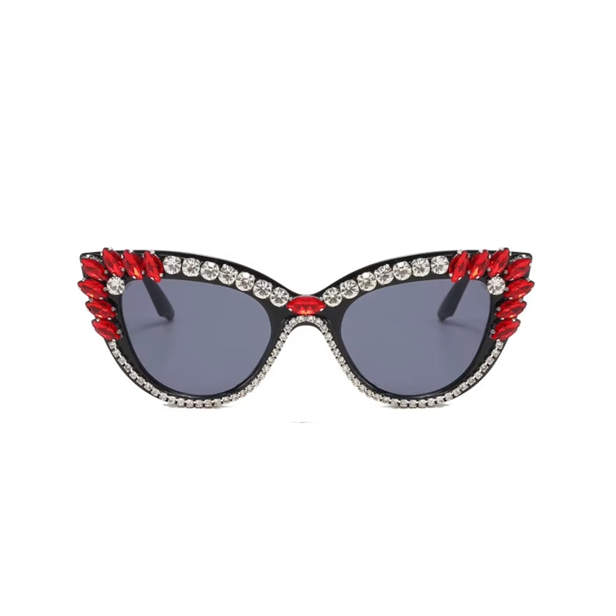 Garnexa |Rhinestone Cat-Eye PC Sunglasses