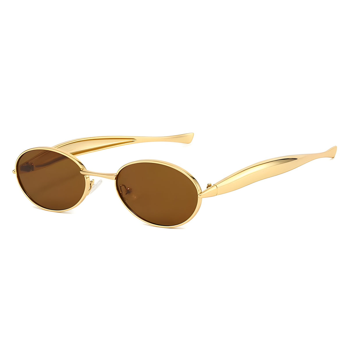 Valora | Classic Oval Metal Sunglasses